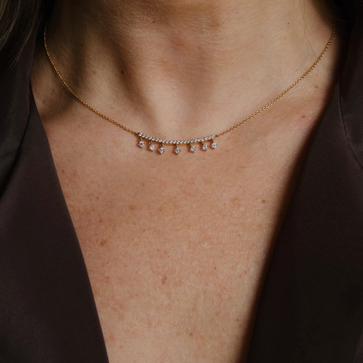 Diamond Dangle Necklace