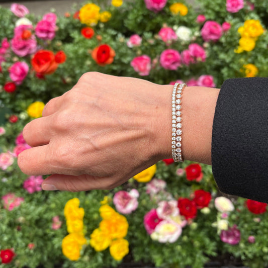 Straight Line Tennis Bracelet