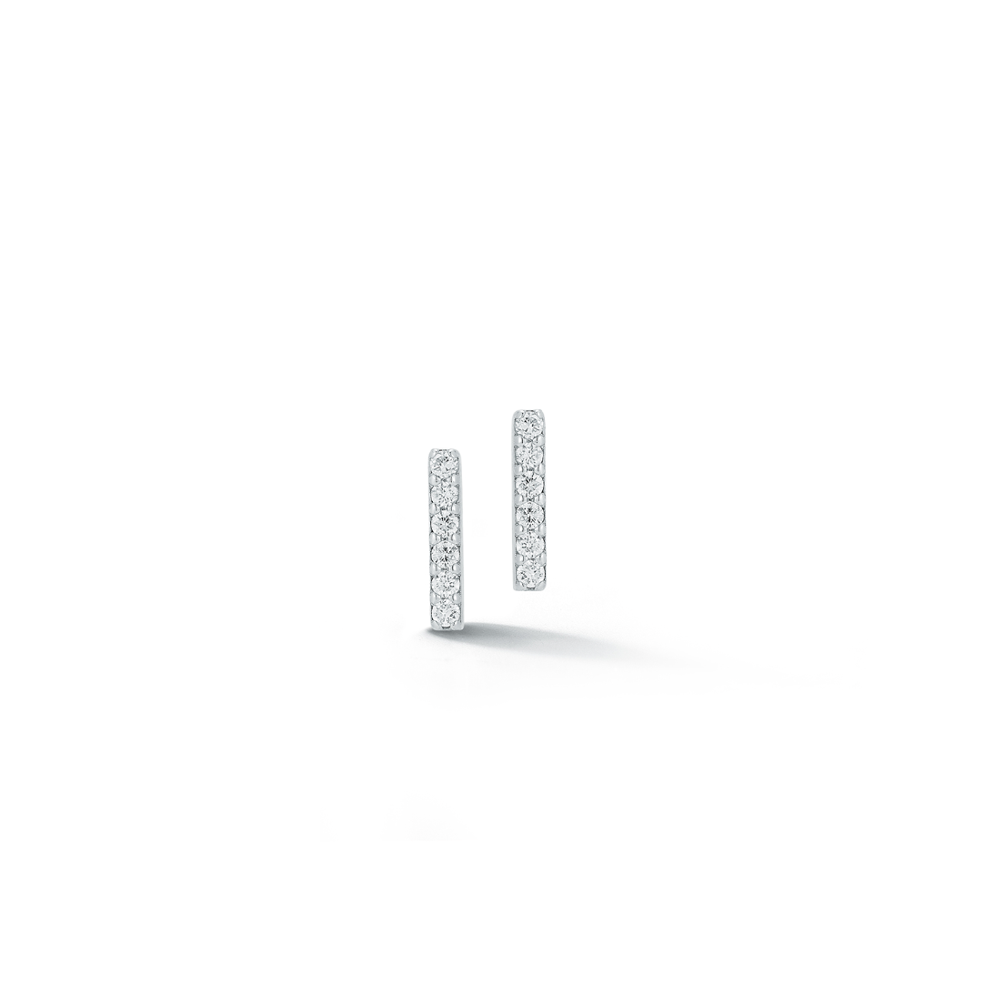 Mini Diamond Bar Stud Earrings