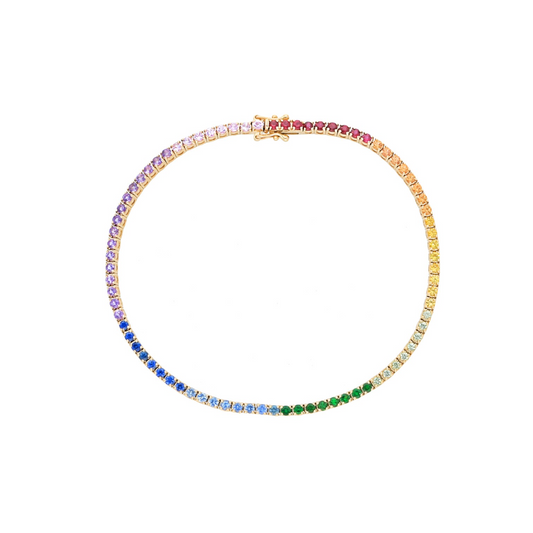Ombre Rainbow Tennis Bracelet