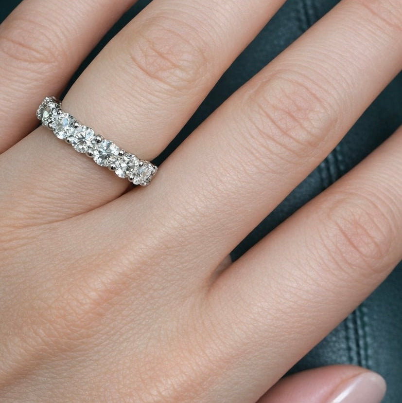 Round Diamond Eternity Band