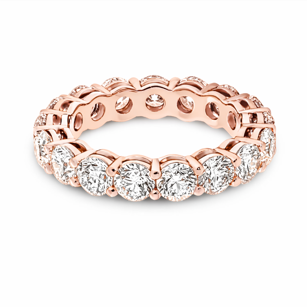 Round Diamond Eternity Band