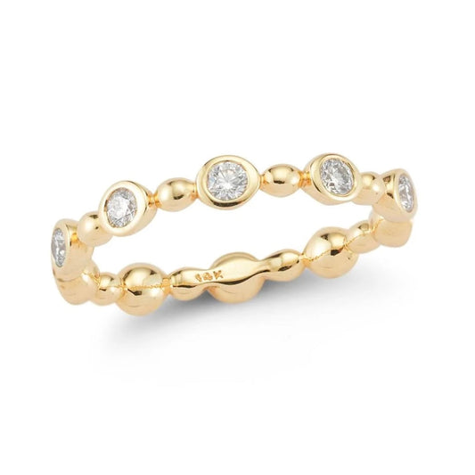 Diamond Bezel Bubble Ring