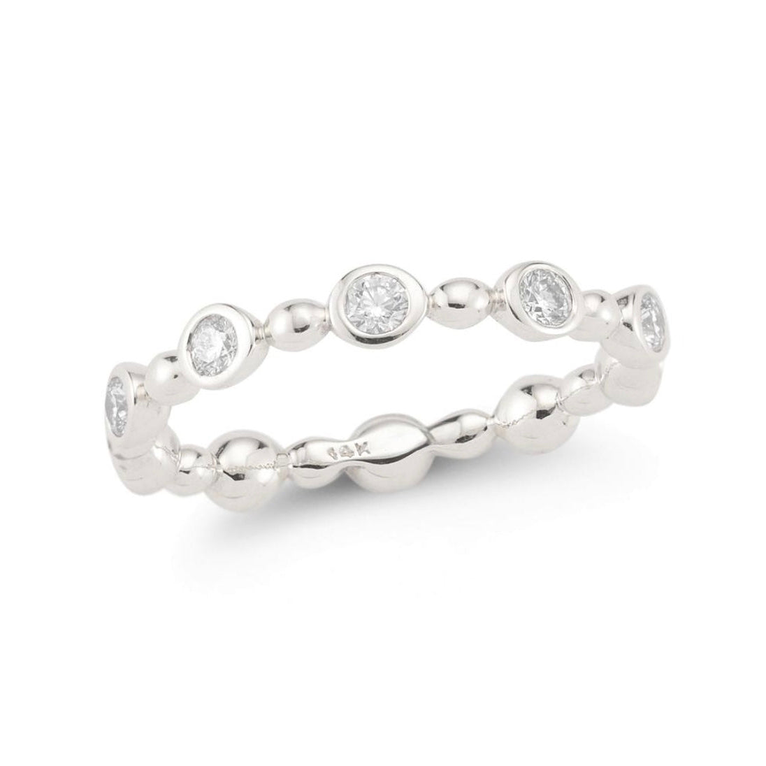 Diamond Bezel Bubble Ring