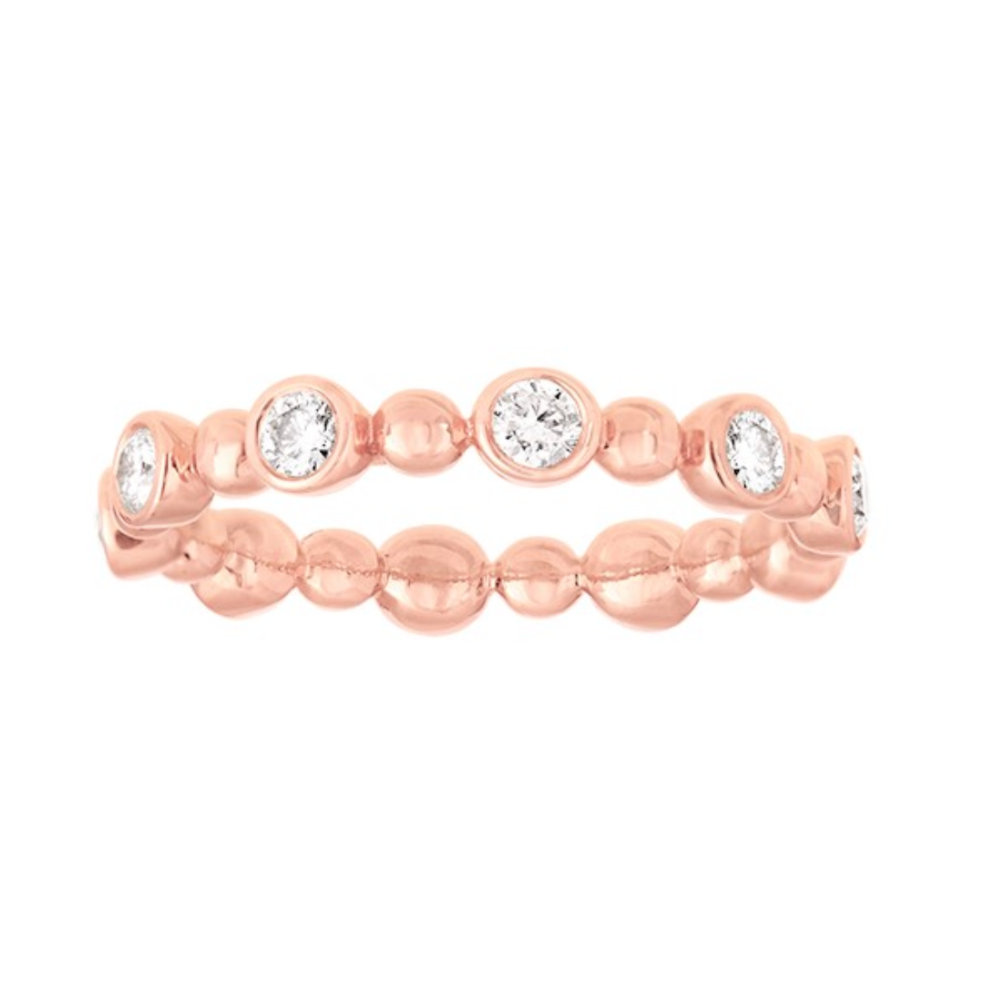 Diamond Bezel Bubble Ring