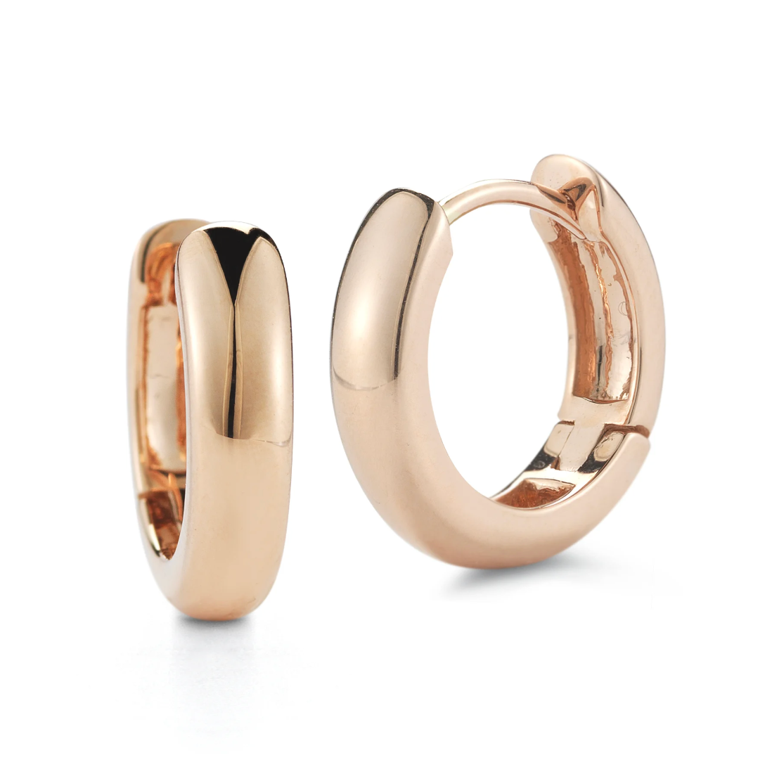 Solid Gold Huggie Earrings