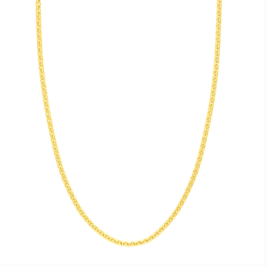 3.95mm Solid Round Box Chain Necklace