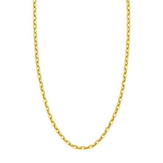 Octagonal Long Link Fancy Chain Necklace
