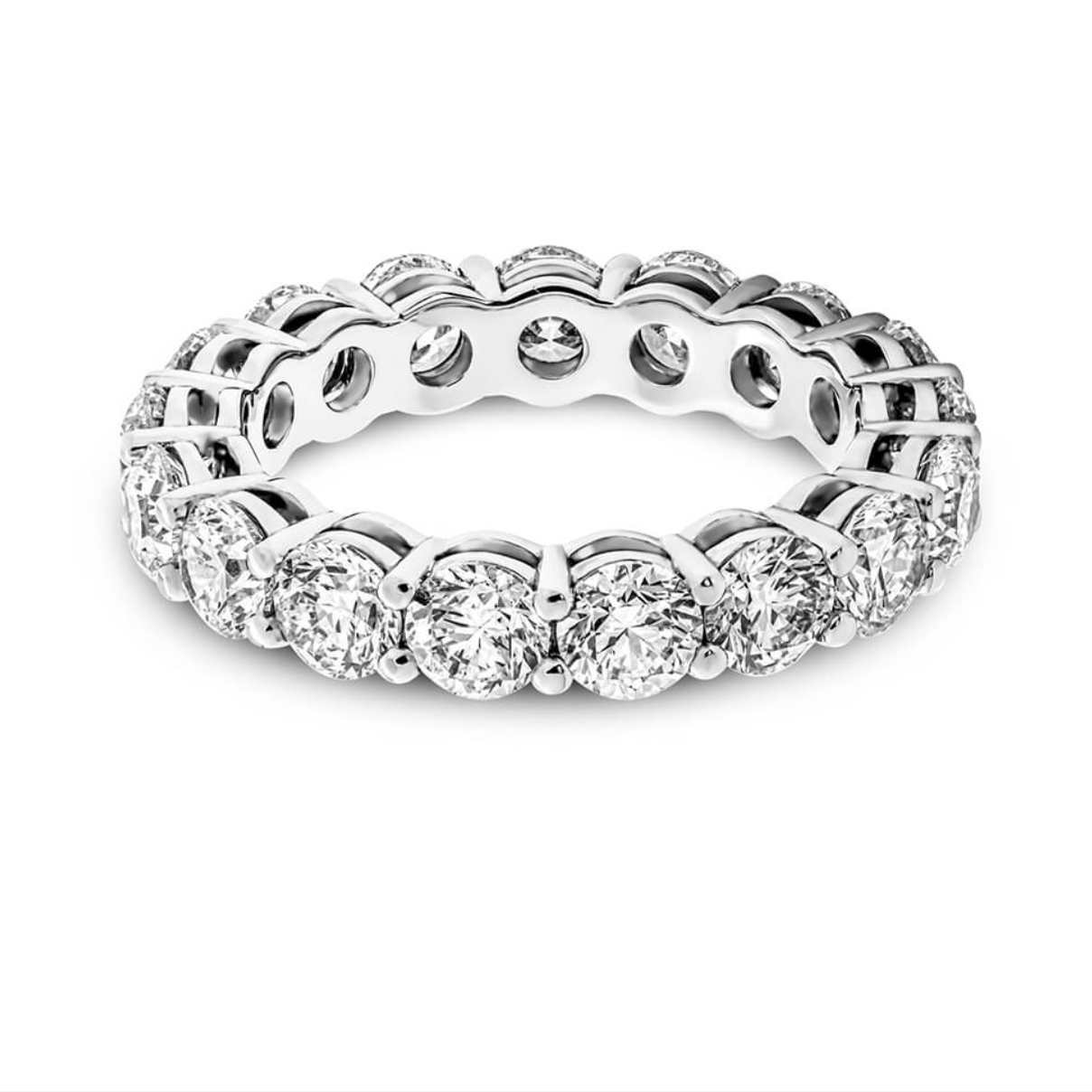 Round Diamond Eternity Band