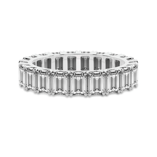 Emerald Diamond Eternity Band