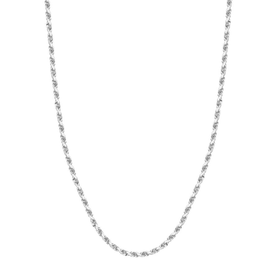 3.80mm Diamond Cut Rope Chain Necklace